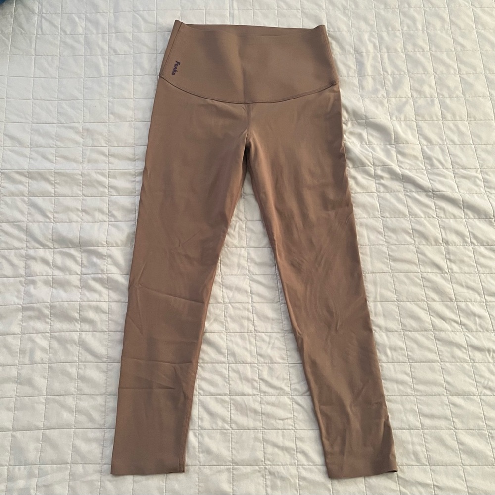FANKA Tan Body Sculpt Leggings Reversible Wear Compression Gym Activewear Sz S